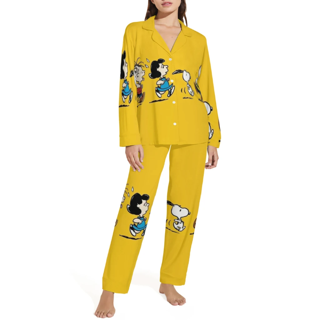 Пижама Snoopy White отборные узоры Minso милый стиль.