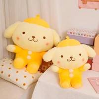 sanrio cartoon anime pompom purin cute plush toy sleeping pillow men and women holiday gifts for friends and family