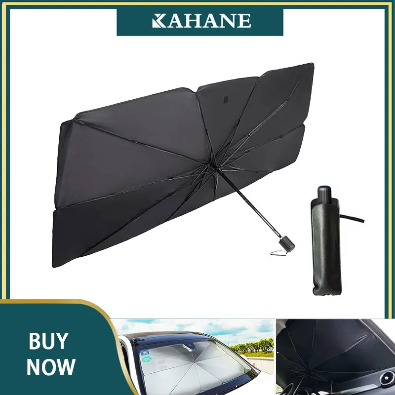 

For BMW Porsche Audi Tesla Nissan 1pcs Car Windshield Sun Shade UV Rays and Heat Sun Visor Protector Foldable Reflector Umbrella