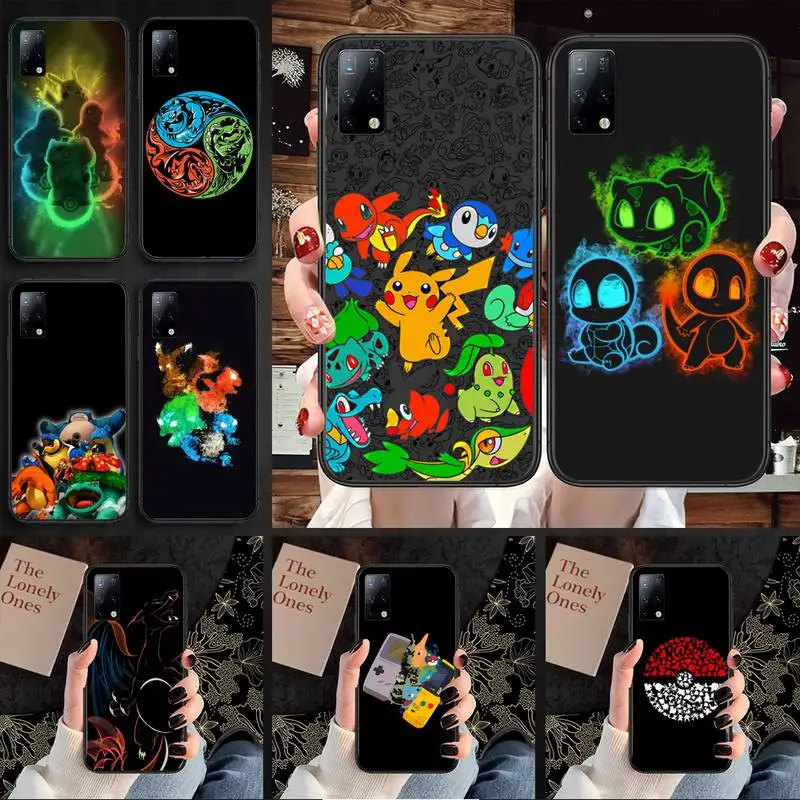 

Cute Anime Pokemones Phone Case for Samsung S6 S7 S8 S9 S10 edge plus S10 5G S20 S21 S30ultrs 5G Fundas Cover