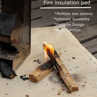 outdoor camping fireproof cloth grill stove mat retardant insulation pad for picnic bbq high temperature anti scald fire pit mat