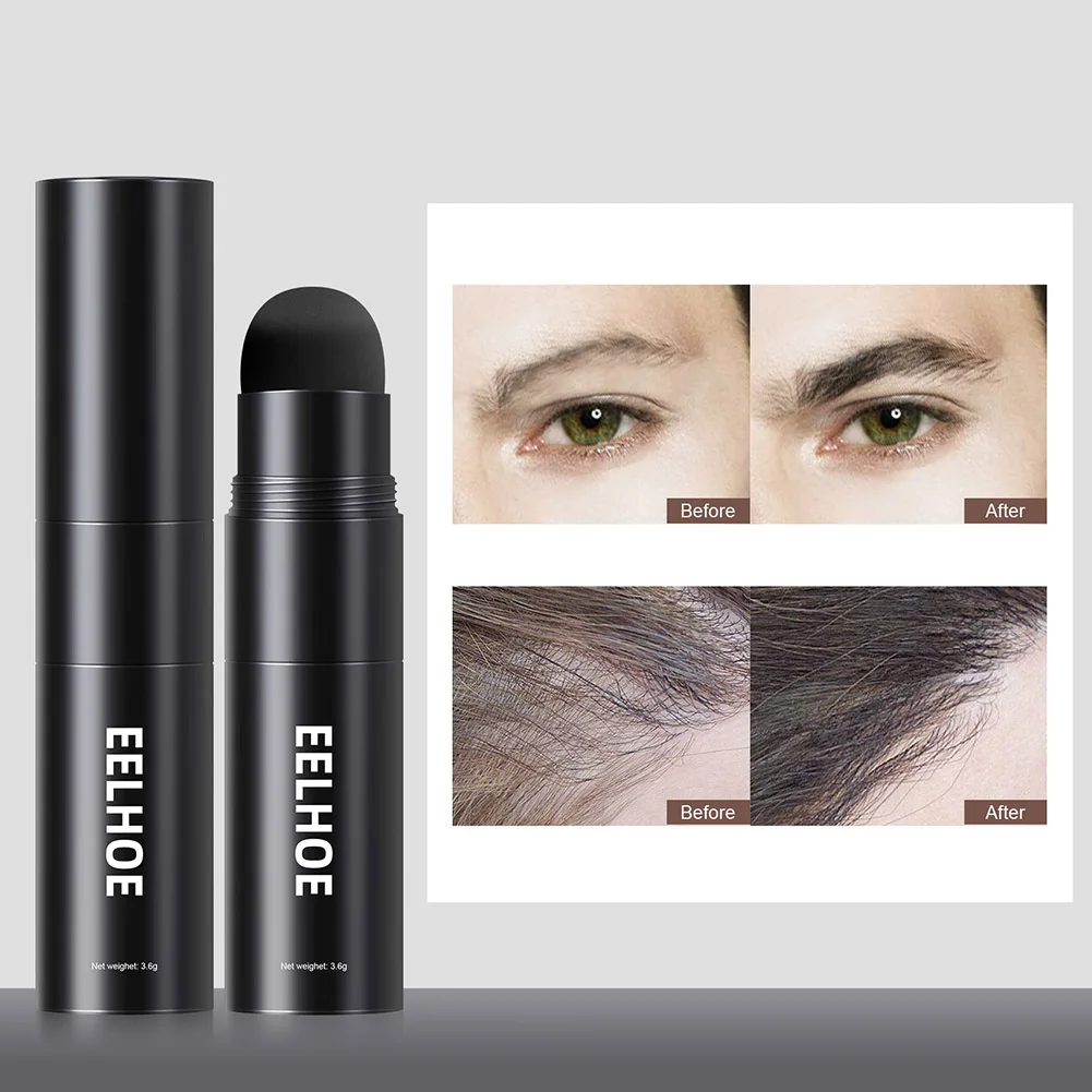 Beard Hairline Filling Powder Eyebrow Stamp and Stencils Kit for Men Double Head Brow Shaping | Красота и здоровье