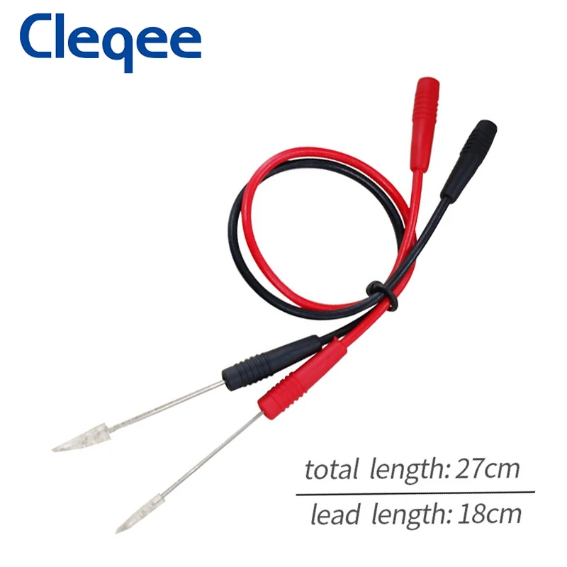 Острые иглы для прокола Cleqee P1046 0,7 мм, проволока для пирсинга с внутренней пружиной 2 мм, гнездо для электронного электрического тестирования