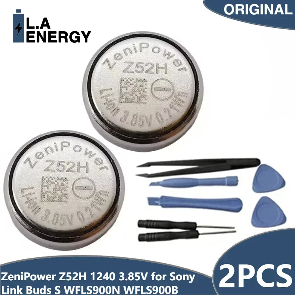 Фото 2 шт. оригинальные новые ZeniPower Z52H 1240 3,85 В для Sony Link Buds S WFLS900N WFLS900B, запасные части для ремонта аккумулятора №1