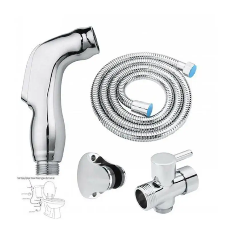 

1 Set ABS Toilet Seat Toilet Shower Blow-Fed Spray Nozzle Bidet Faucet Versatile Hose Holder Suit Sprayer