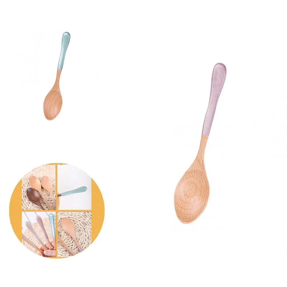 

Spoon Exquisite Tableware Heat-Resistant Environmental Protection Wood Spoon for Cooking Soup Spoon Rice Spoon