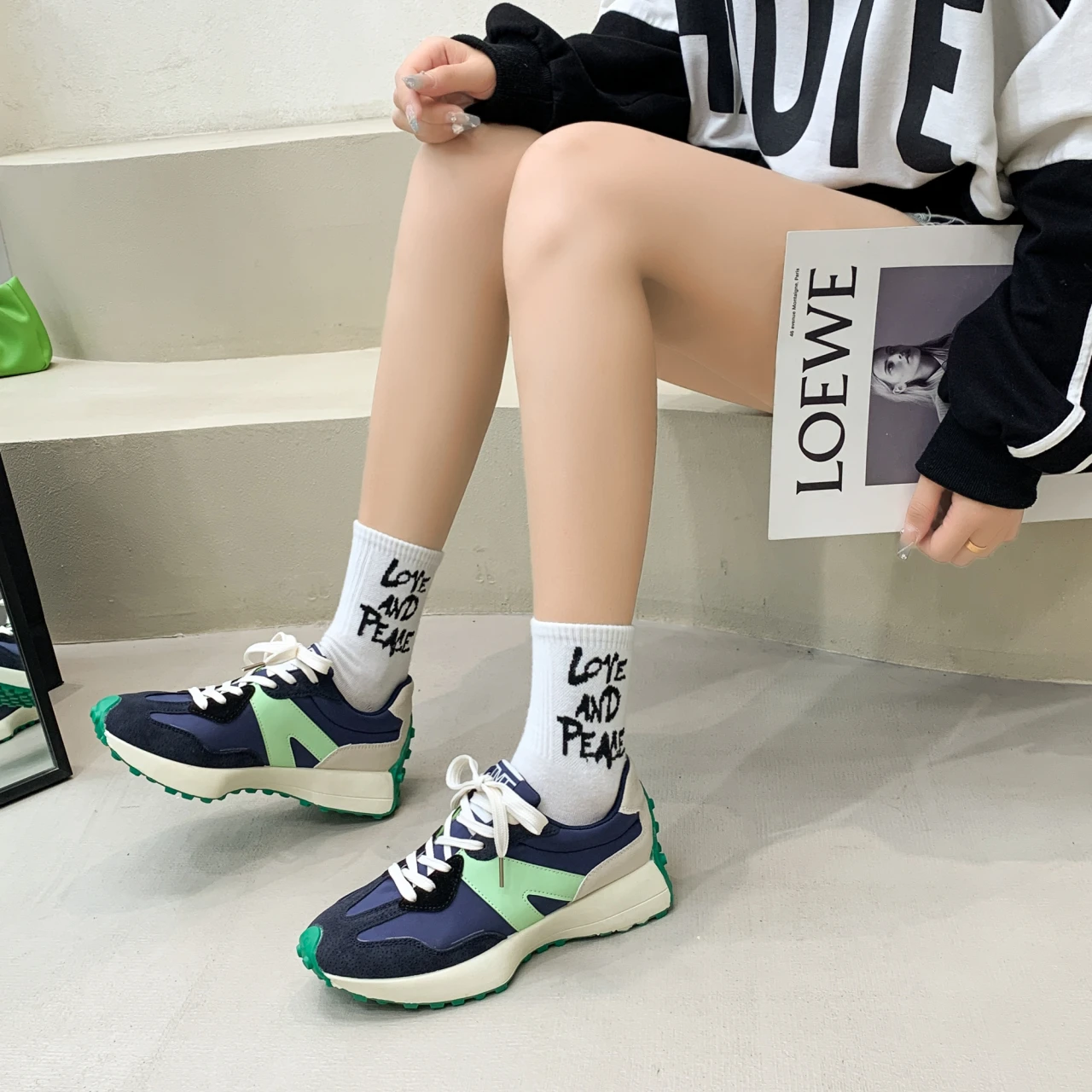 

Dad Shoes Female Ins Tide Super Hot 2022 New Spring and Autumn Foreign Style All-match Casual Sports Shoes Forrest Gump Shoes