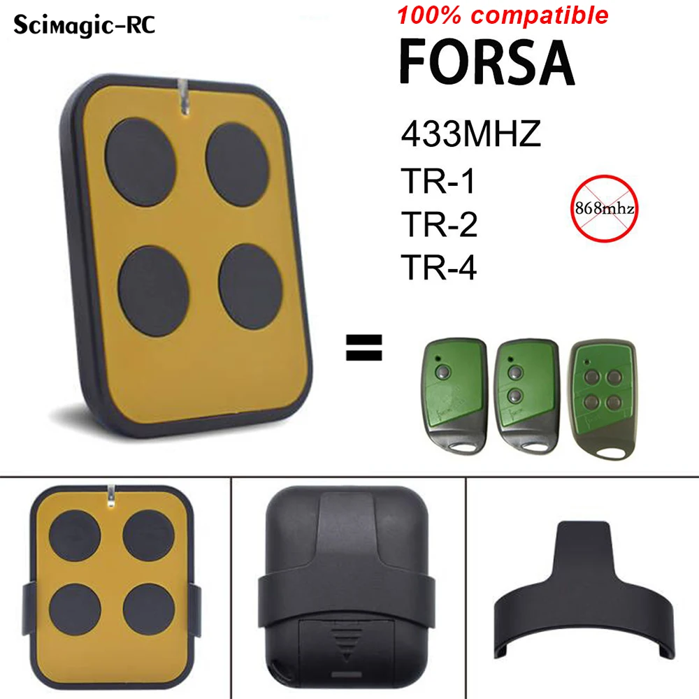 

Free Shipping FORSA TR1 TR2 TR4 Garage Remote Control 433.92MHz Rolling Code Gate Door Opener Forsa Commander Transmitter 4.8