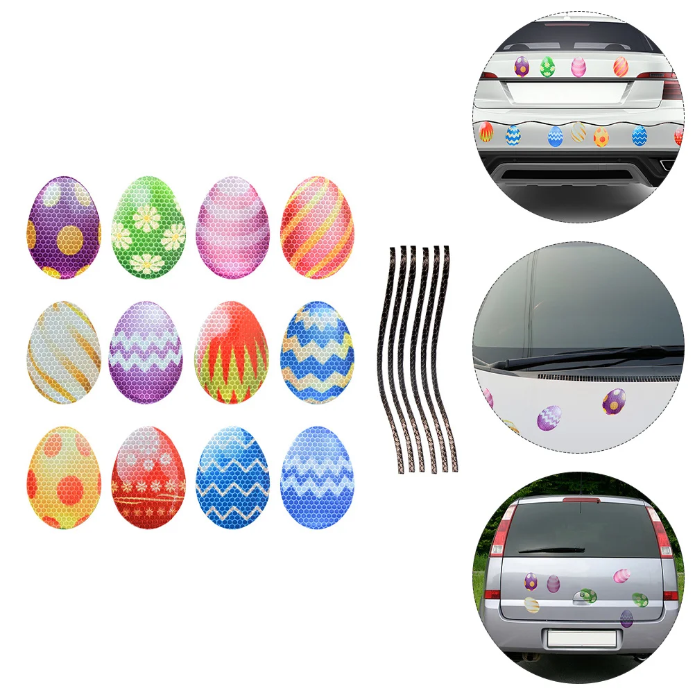 

Easter Magnets Magnet Stickers Car Sticker Garage Party Reflective Door Decoration Happy Decor Decorative Decorations Holiday