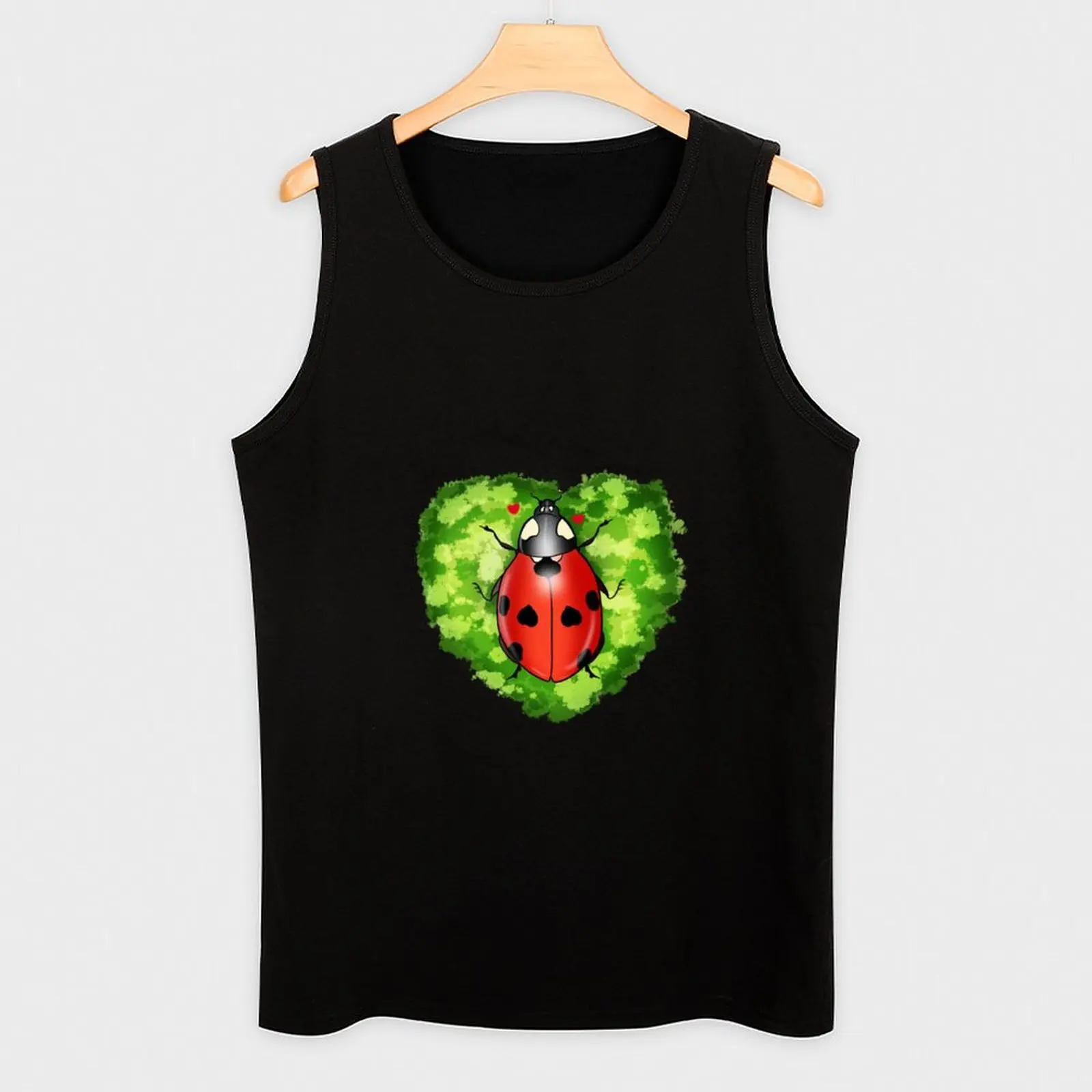 Фото Майка Ladybug свободного кроя, повседневная, дышащая, для ежедневной носки №3