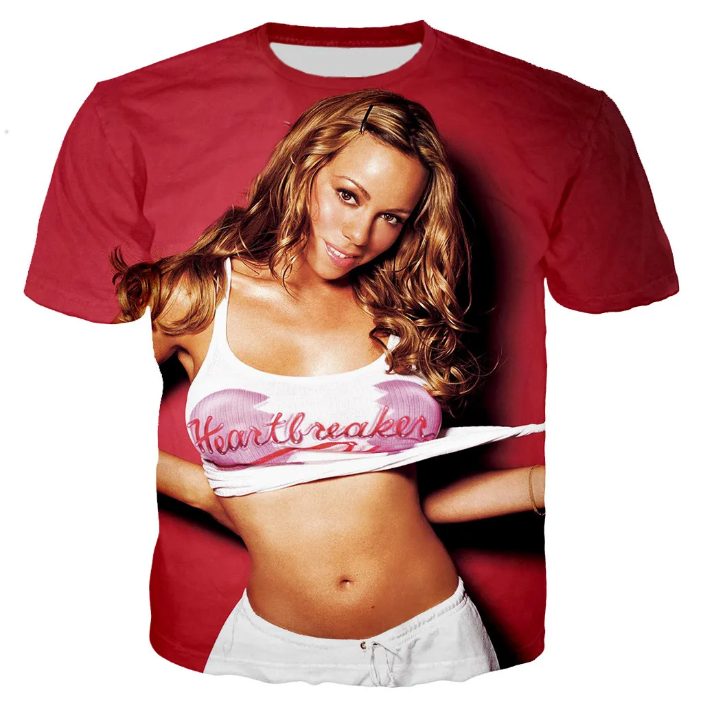 

Mariah Carey 3d Printed Tee Unisex Summer Fashion Casual Style Harajuku Streetwear Oversized Top Dropshipping