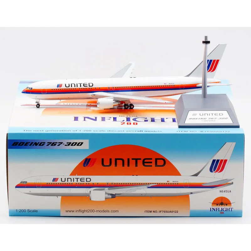 

Коллекционный самолет из сплава IF765UA0122, подарок, летательный аппарат 1:200 United Airlines, Боинг, модель самолета под давлением N645UA