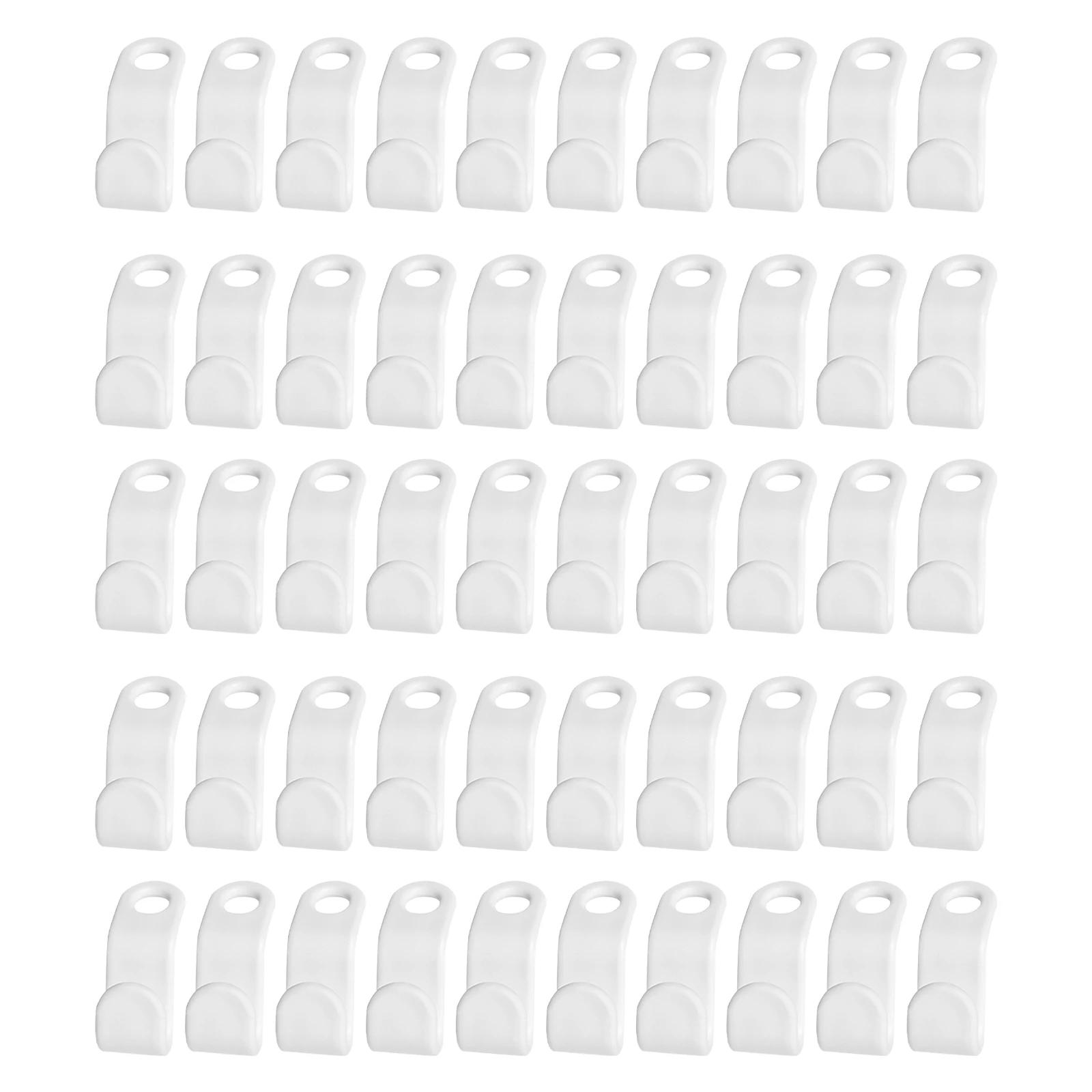 50pcs Space Saving Clothes Hanger Connector Hook PP Plastic For Closet Dormitory Coat Storage Home Heavy Duty Rack Holder Mini