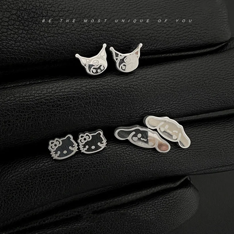 

Серьги-гвоздики Sanrioed Kittys Kuromi Cinnamoroll из титановой стали