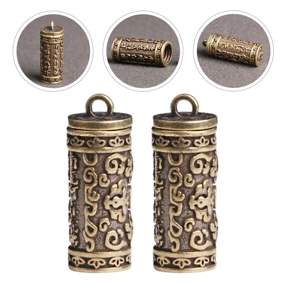 

Charms Charm Jewelry Lucky Pendant Fengshui Bells Chinese Ornamentbellmaking Retro Brass Holy Bible Book