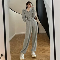 autumn women sport tracksuits long sleeve hoodies jacket high waist sweatpant 2piece set spring female clothing casual outfit