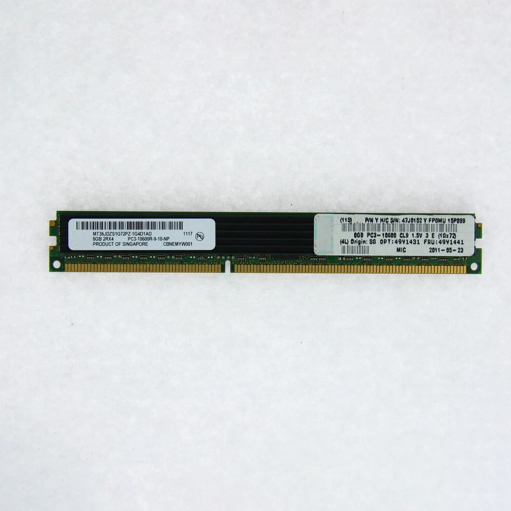 Для IBM RAM HS22 PC3-10600R 49Y1431 49Y1441 47J0152 VLP DIMM Серверная память Высокое качество Быстрая