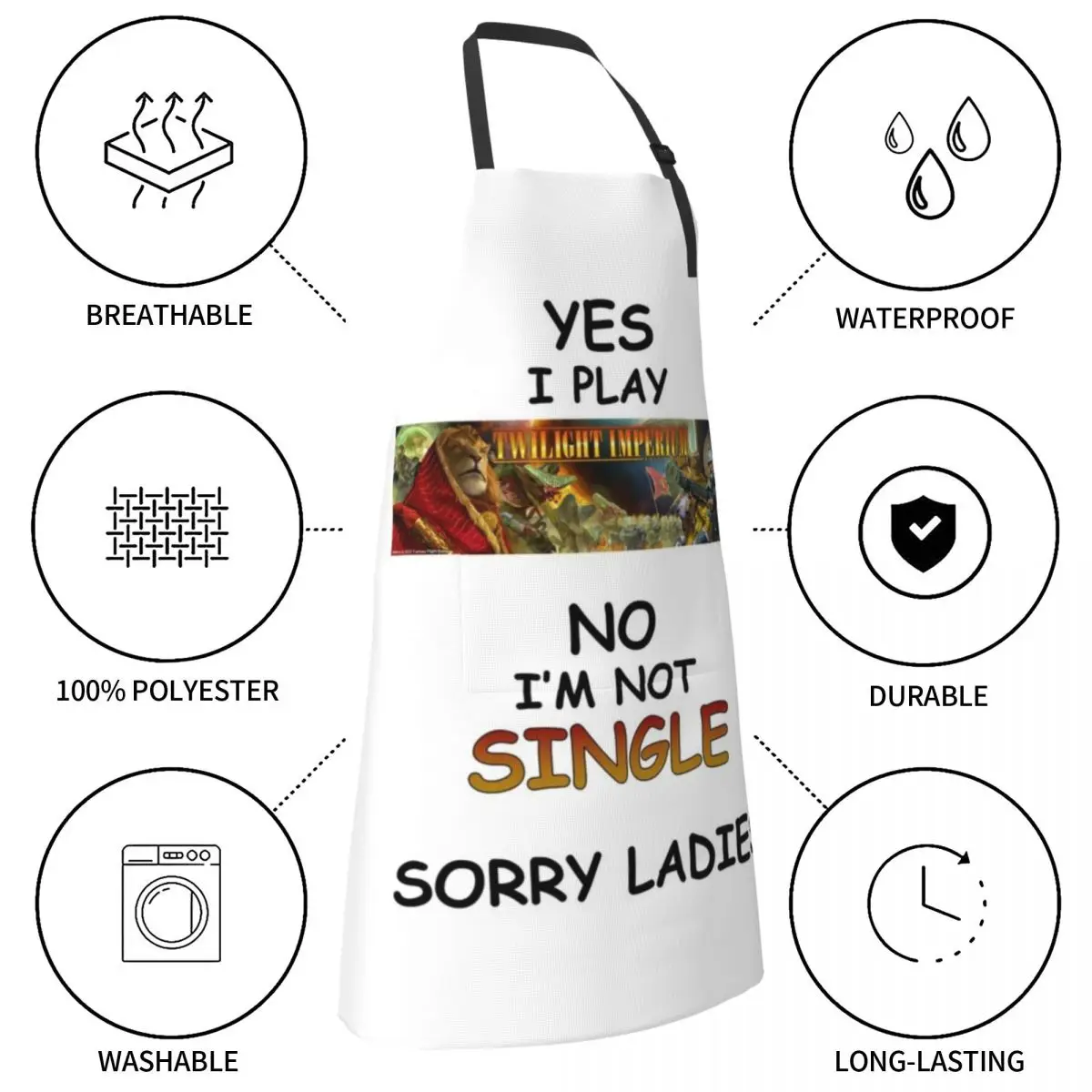 Да я играю непромокаемый фартук для парикмахера Кухонный Фартук женщин