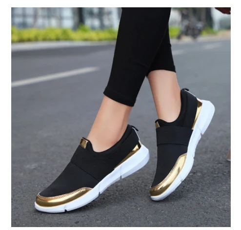 

Туфли женские на плоской подошве, повседневные эластичные лоферы, без застежки, платформа, плоская подошва, розовые, лето