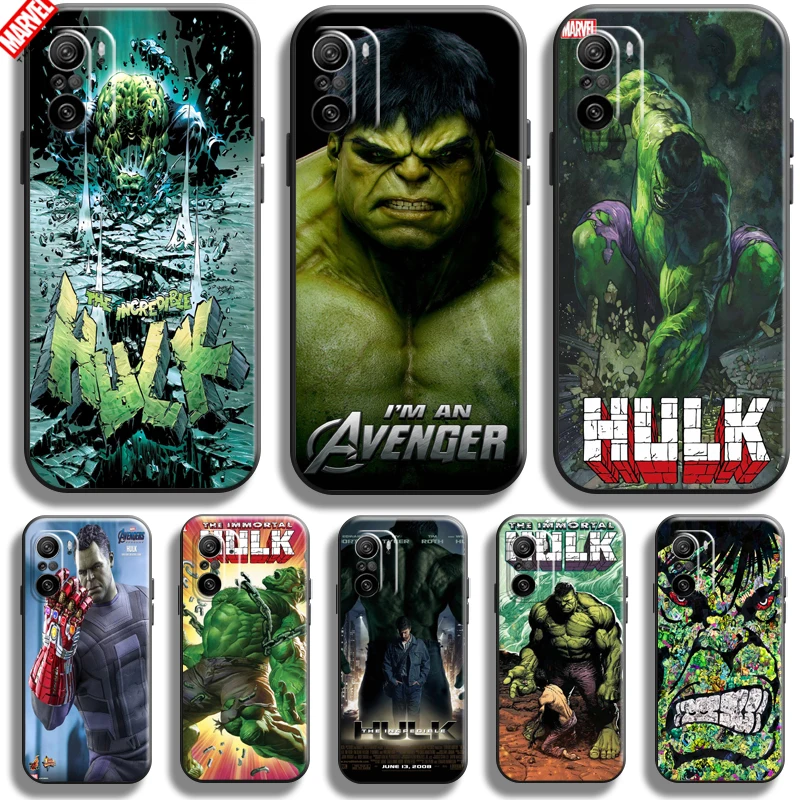 

Marvel Hulk Avengers For Xiaomi Redmi K40 K40 Pro K40 Gaming Phone Case Soft Silicon Coque Cover Black Funda Thor