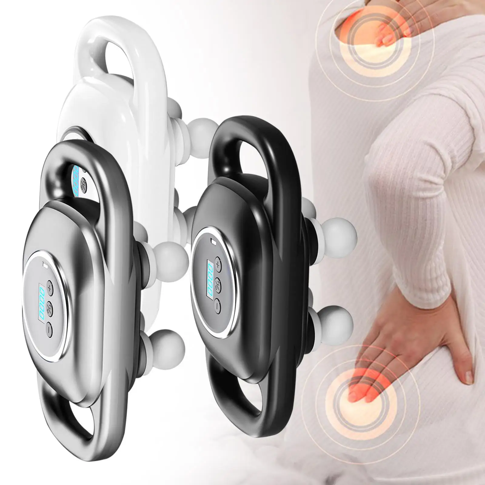 Ручной массажер с 4 массажными головками компактная релаксация мышц