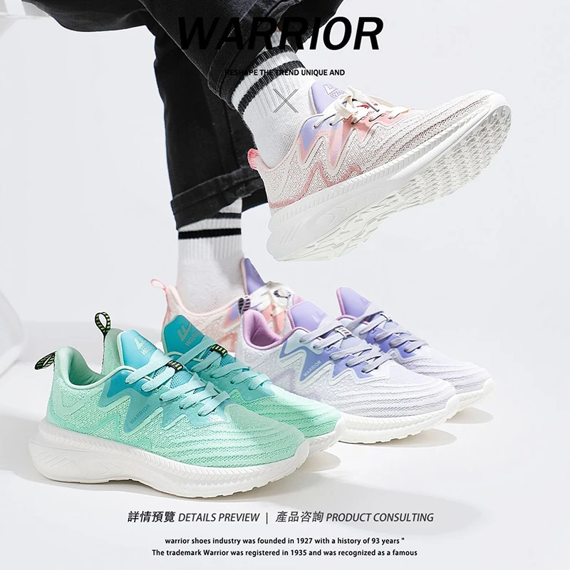 Warrior New Brand Women's Shoes Tennis Mesh Breathable Fashion Casual Sports Shoes Running Sneakers for Women