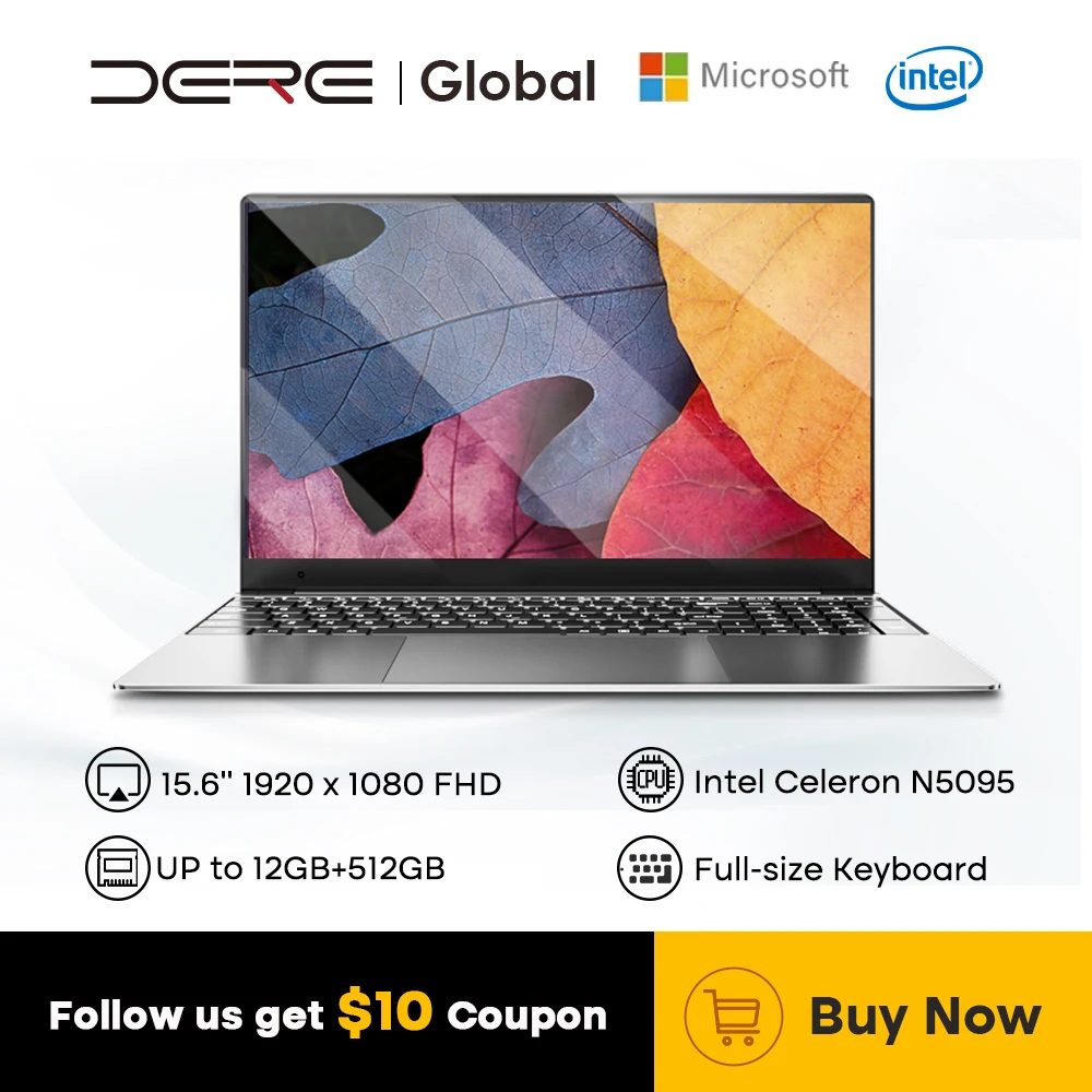 [Outlet Sale, Ship from US] Dere M10 Laptop 15.6
