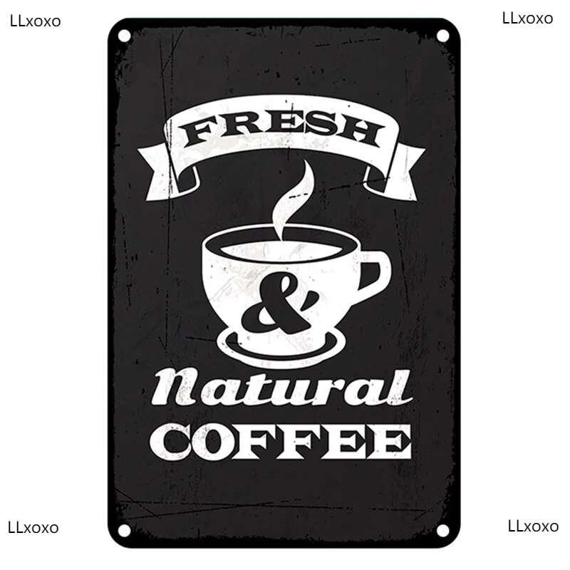 

FRESH retro vintage sheet metal tin sign poster artwork for cafe/cafe/shop/wall decor/bar/club wall decor