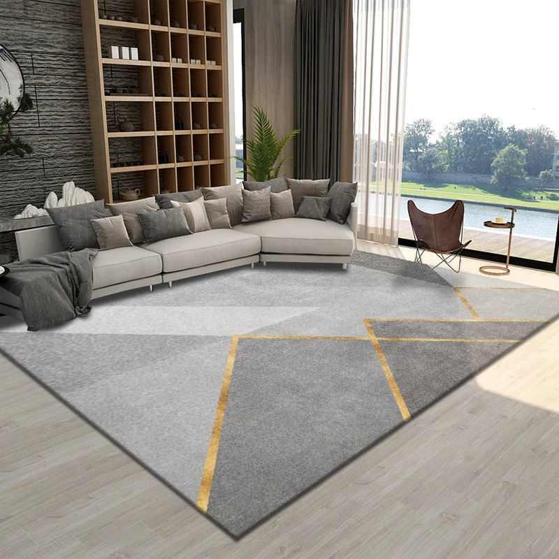

Modern Geometry Living Room Decoration Carpet Bedroom Beside Simple Large Area Rugs Home Study Cloakroom Non-slip Washable Rug
