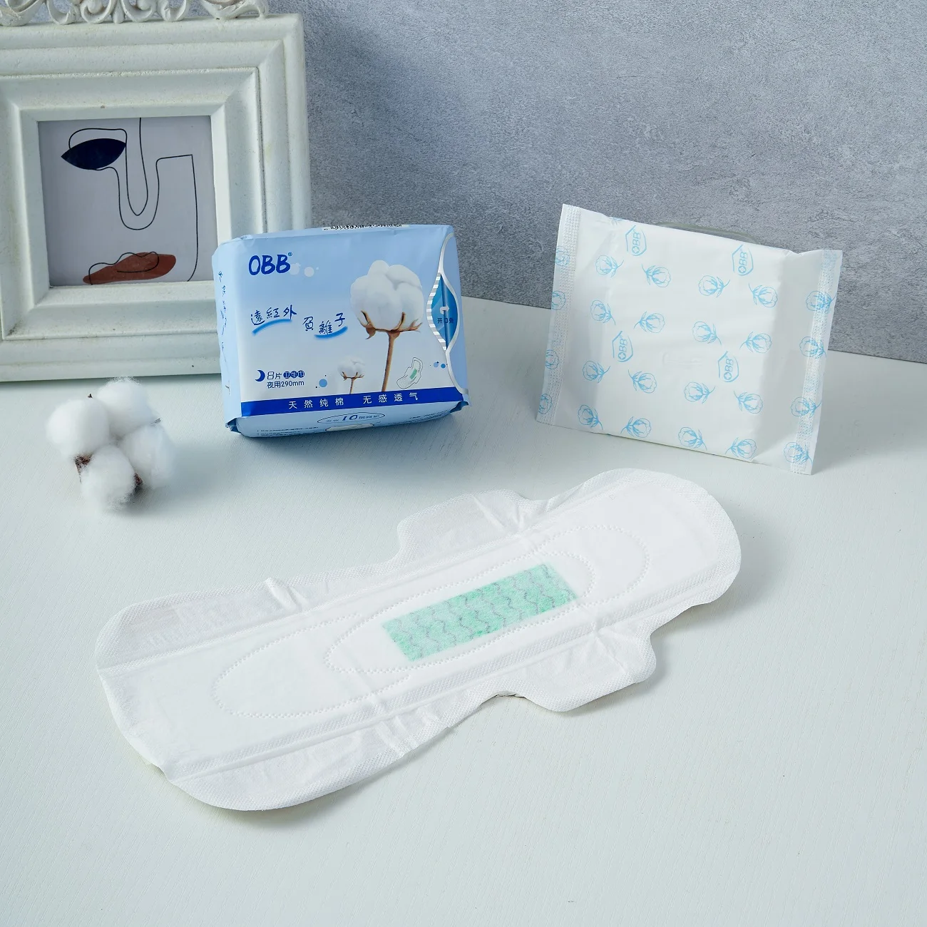 OBB бренд привлекательная цена новый тип Serviette Hyginique одноразовые мягкие женские