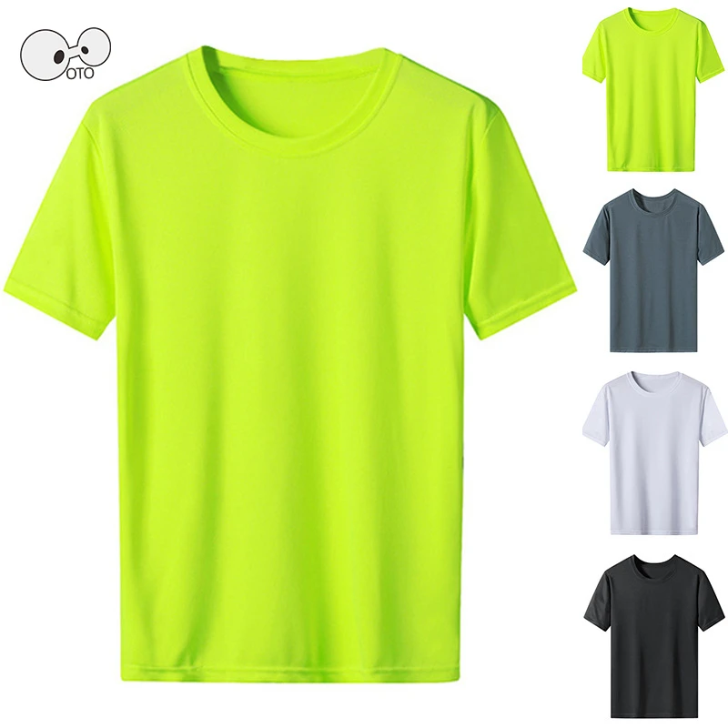 Personalized Summer Running Shirts Men Breathable Mesh Sportswear T-Shirt Quick Dry Fitness Gym Tops Tees Workout Jerseys