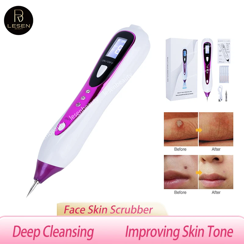 Лазерная плазменная ручка машина для удаления веснушек ЖК-дисплей удаление