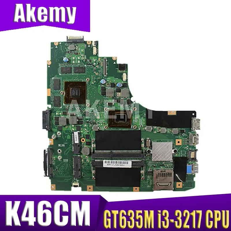 

AKemy K46CM Laptop motherboard for ASUS A46C S46C E46C K46CB K46CM mainboard i3 CPU GT635M-2GB