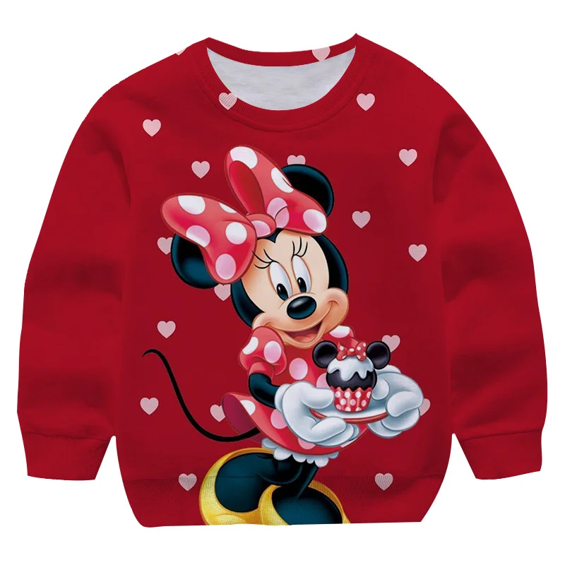 

Children's Spring&Autumn Fashion Print Girls Mickey Mouse Sweatshirt Top Girls Mickey Sweatshirt Kids Casual Teen Boys Clothes