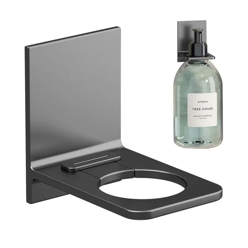 

Self-Adhesive Shampoo Bottle Shelf No-Drilling Bathroom Hanger Bathroom Wall Type Seamless Hook Holder Space Aluminum Bracket