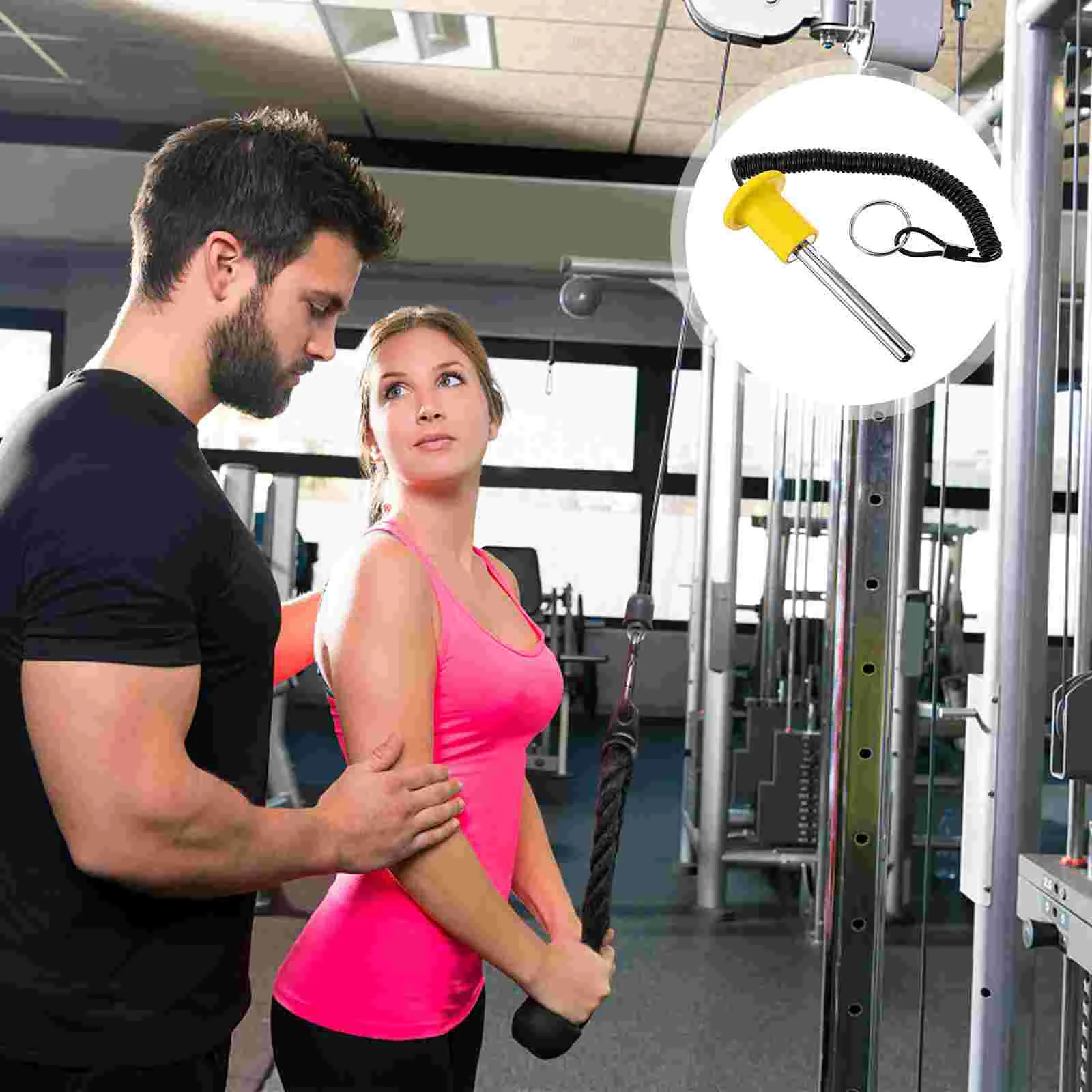 

Heavy Sheet Latch Gym Equipment Accessories Fitness Magnetic Bolts Hooks Replace Pin Stack Carbon Steel