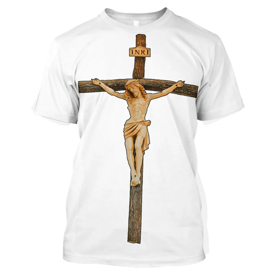 

Jumeast Men 3D Graphic Jesus Tees Oversized Printed Aesthet Colourful Premium Harajuku T Shirts For Men Streetwear Clothing