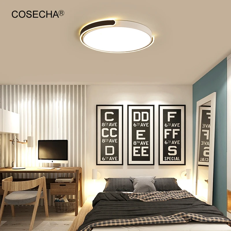 

Gold/White/Black Ceiling Lamp Led Round For Bedroom Ceiling Light In Hallway/Entryway Remote Control Dimmable 85-265V Foyer