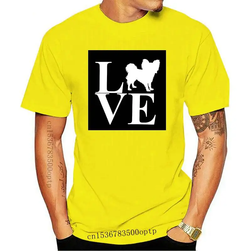 

Man Clothing New Papillon Dog Love . T SHIRT