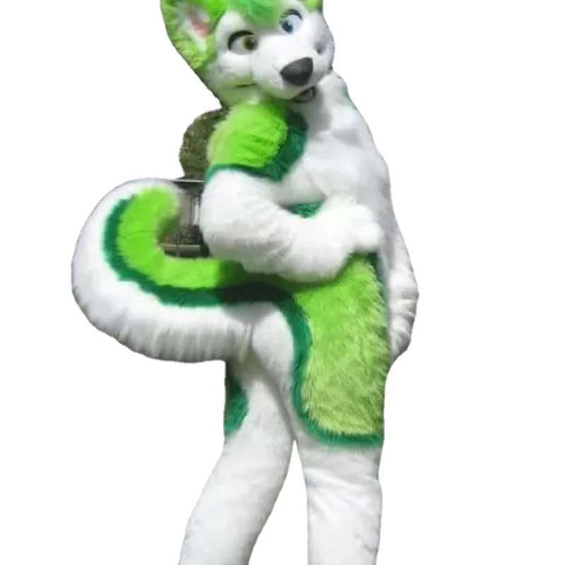 

Лидер продаж, новый зеленый Хаски Френч костюм, взрослый размер, костюмы для Хэллоуина, Рождества, вечеринки