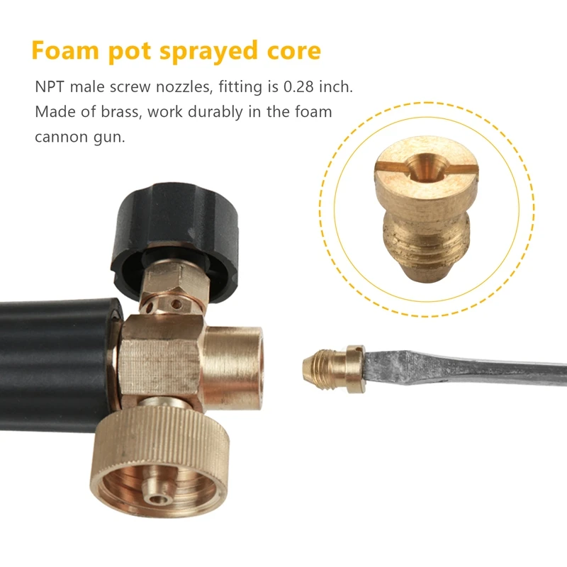 3 шт. насадки для пенной пушки 1 мм