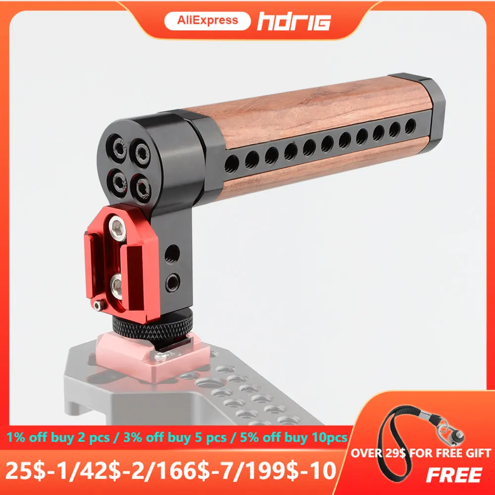 

Деревянная ручка HDRIG с креплением для обуви и резьбовыми отверстиями 1/4-20