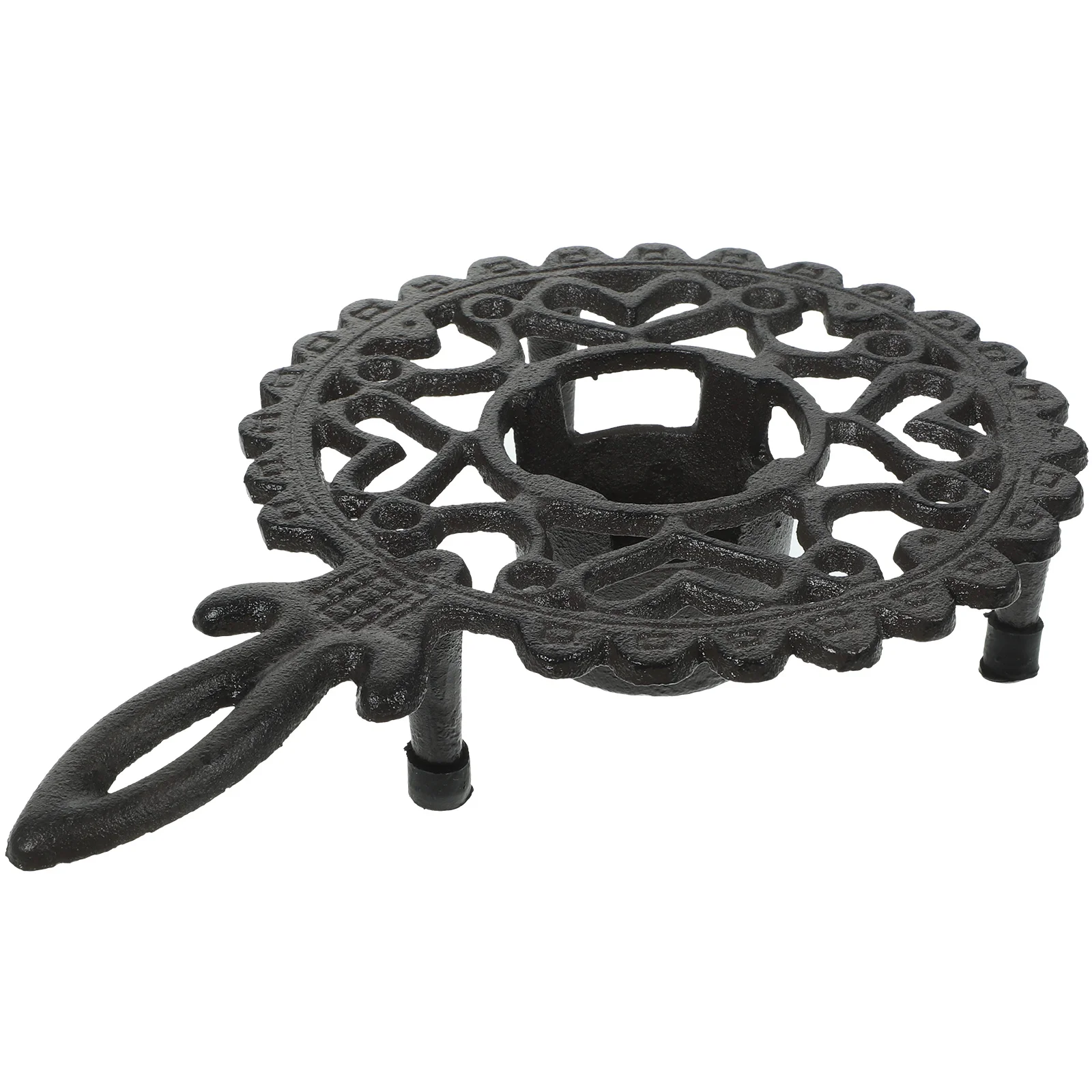 

Железный чайник, обогреватель, полый старомодный держатель, практичная Подставка под чайник, многофункциональная