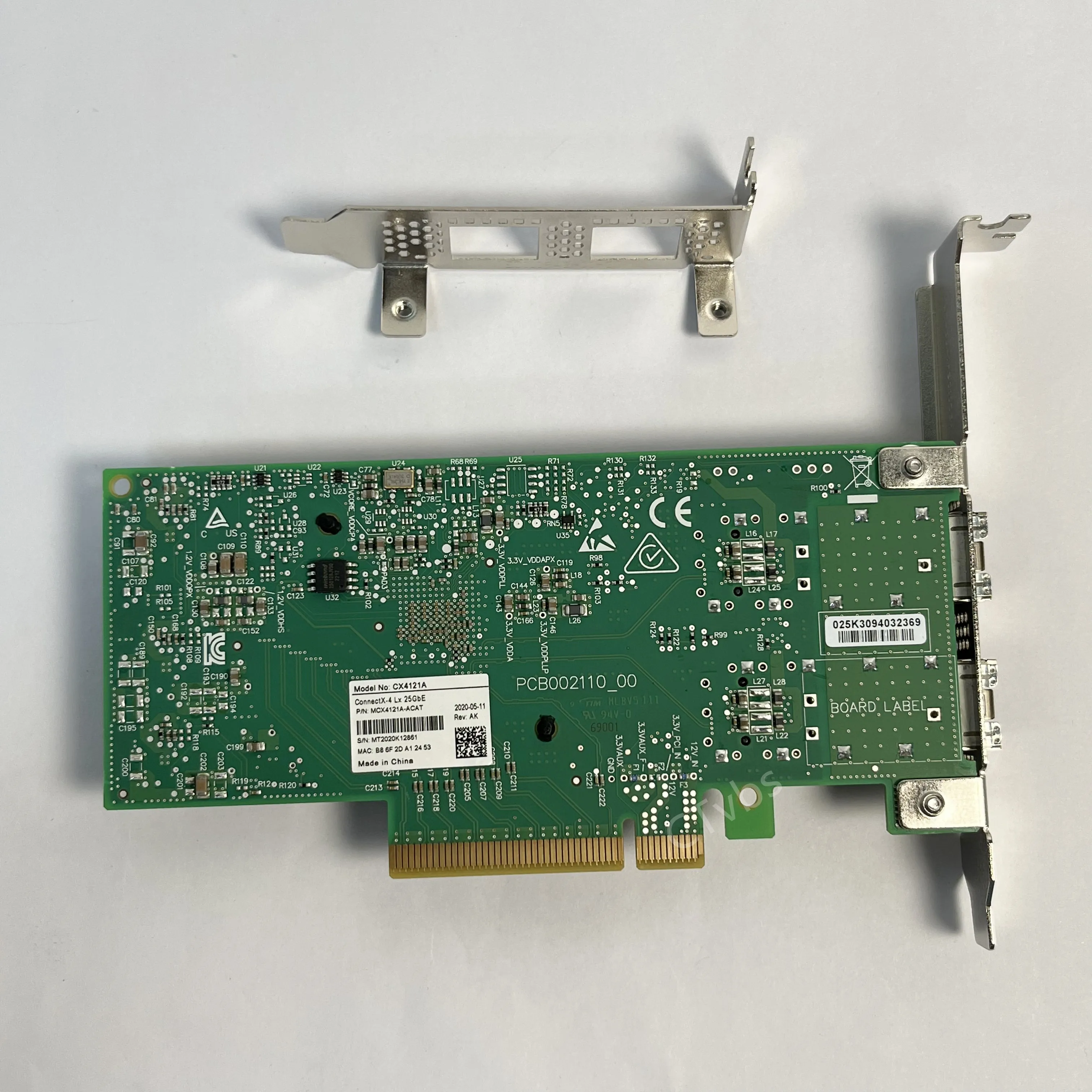 Mellanox ConnectX-4 CX4121A MCX4121A-ACAT 25Gigabit Ethernet Card PCI-E 3.0 NIC