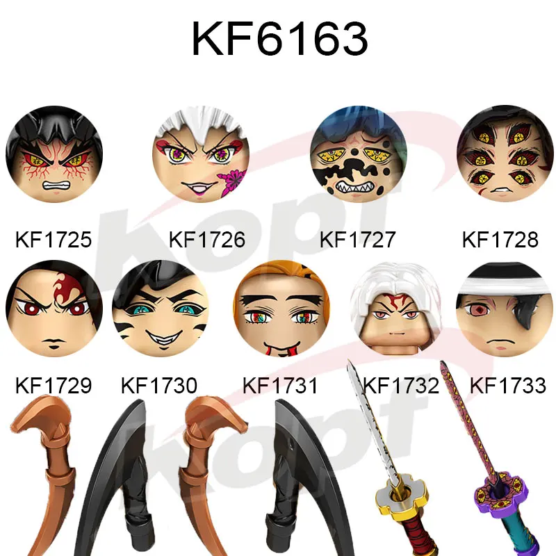 

KF6163 KF6162 KF6146 2022 новый аниме строительные блоки украшения экшн-Фигурки Коллекция обучающие игрушки для детей Подарки