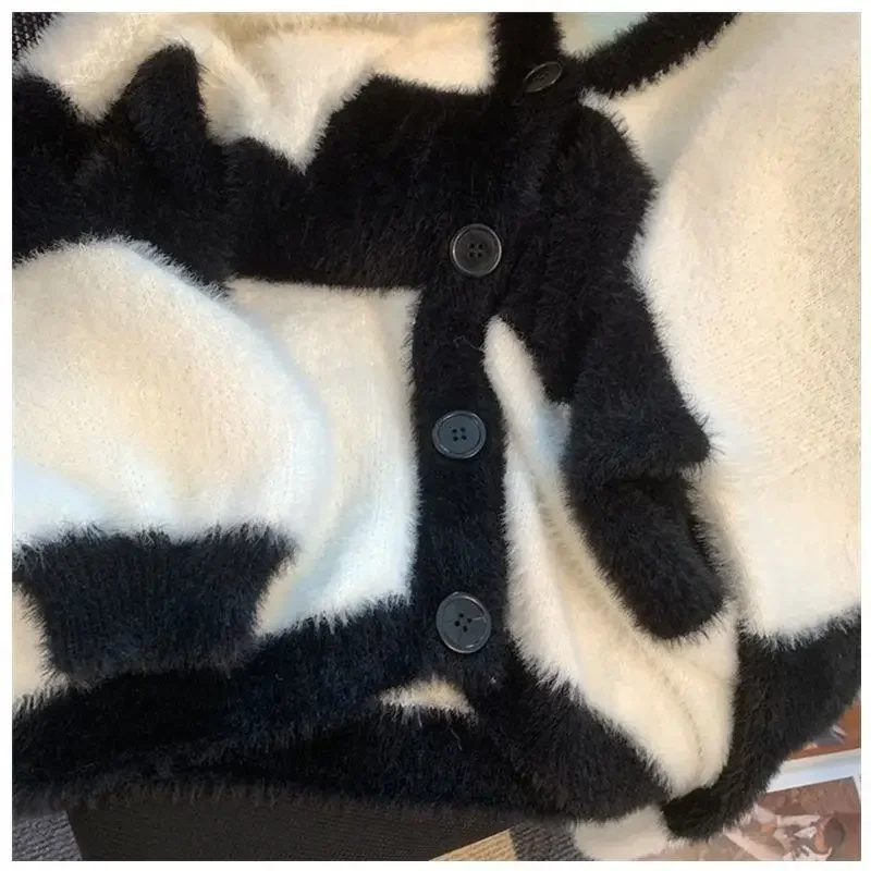 Водонепроницаемый женский кардиган в стиле Idle топ с v-образным вырезом мягкие