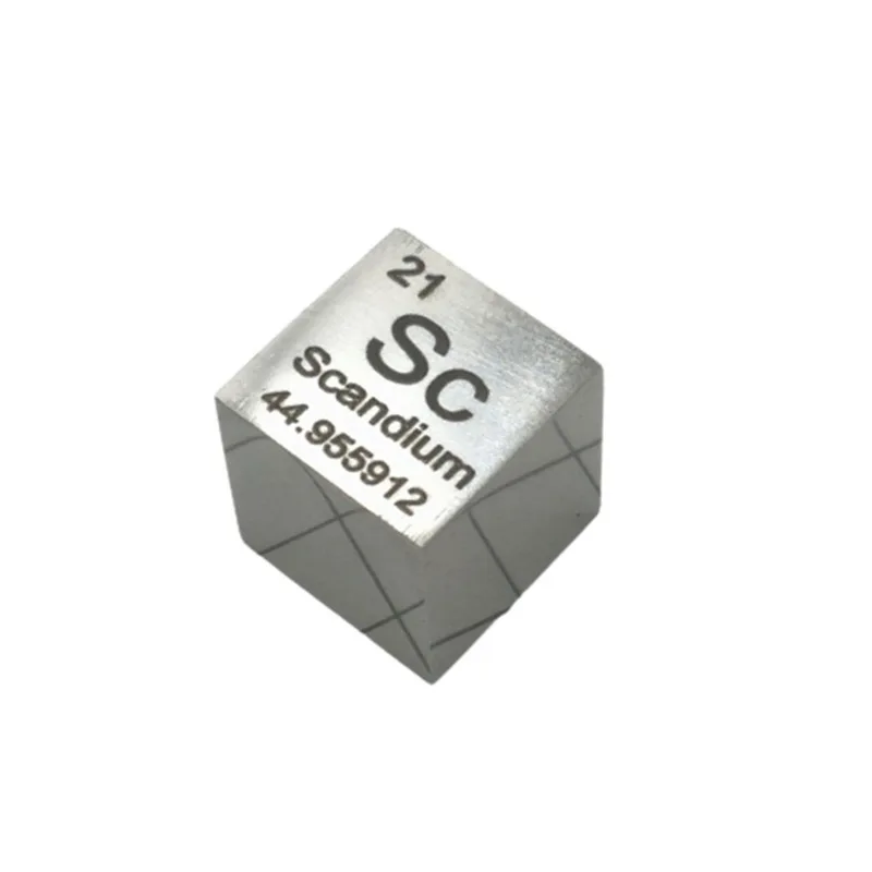 

Free Shipping 10mm(0.4'') Mirror Polished Scandium (Sc) Metal Cube 99.9% Pure for Element Collection