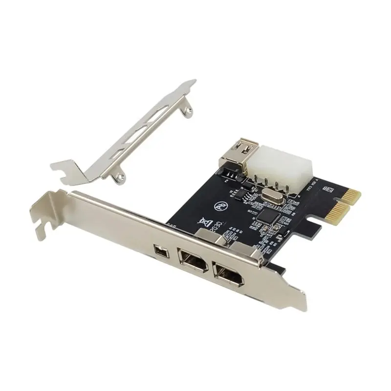 Фото A53M-VT6315 1394A Firewire 4Pin PCI-E 1X To PCI-Express IEEE1394A 3+1 Карта расширения с адаптером звуковой карты №1