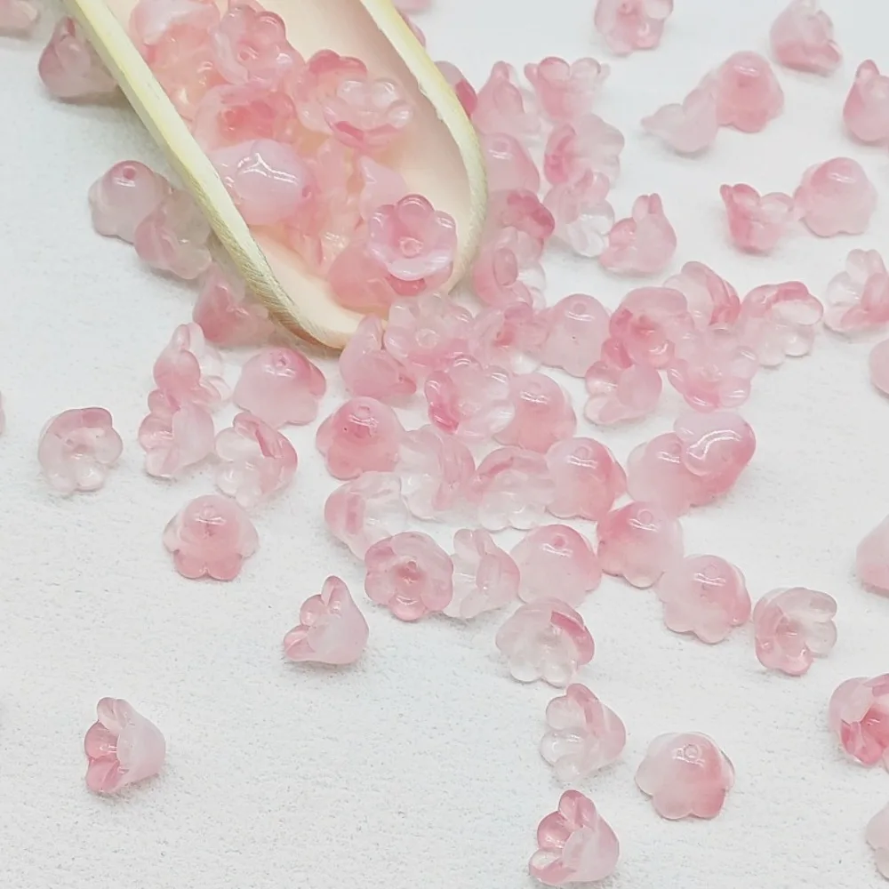 50 шт./компл. 7X12 мм разноцветные бусины-колокольчики лэмпворк аксессуары