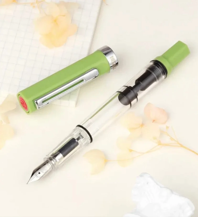 

Оригинальная поршневая ручка TWSBI ECO, прозрачный держатель для перьевой ручки из смолы, большая емкость для хранения чернил, студенческий письменный бизнес-подарок